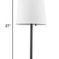 Antique Bronze and White Table Lamp By Homeroots | Table Lamps | Modishstore - 2