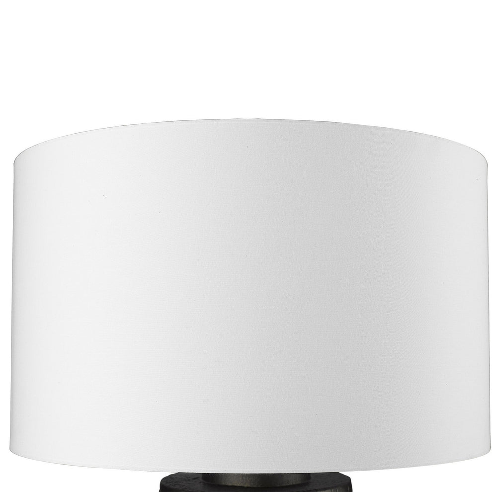 Vallin 1-Light Black Gold Table Lamp By Homeroots | Table Lamps | Modishstore - 5