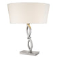 Trend Home 1-Light Satin Nickel Table Lamp By Homeroots | Table Lamps | Modishstore - 3