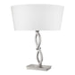 Trend Home 1-Light Satin Nickel Table Lamp By Homeroots | Table Lamps | Modishstore - 4