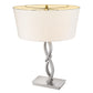 Trend Home 1-Light Satin Nickel Table Lamp By Homeroots | Table Lamps | Modishstore - 6
