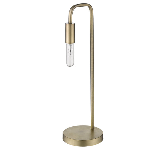 Perret 1-Light Aged Brass Table Lamp By Homeroots | Table Lamps | Modishstore