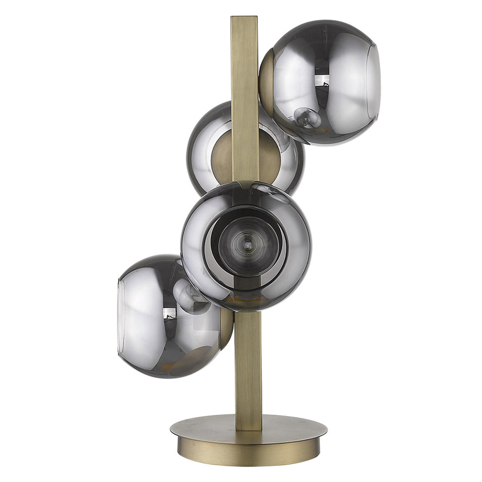 Lunette 4-Light Aged Brass Table Lamp By Homeroots | Table Lamps | Modishstore - 4