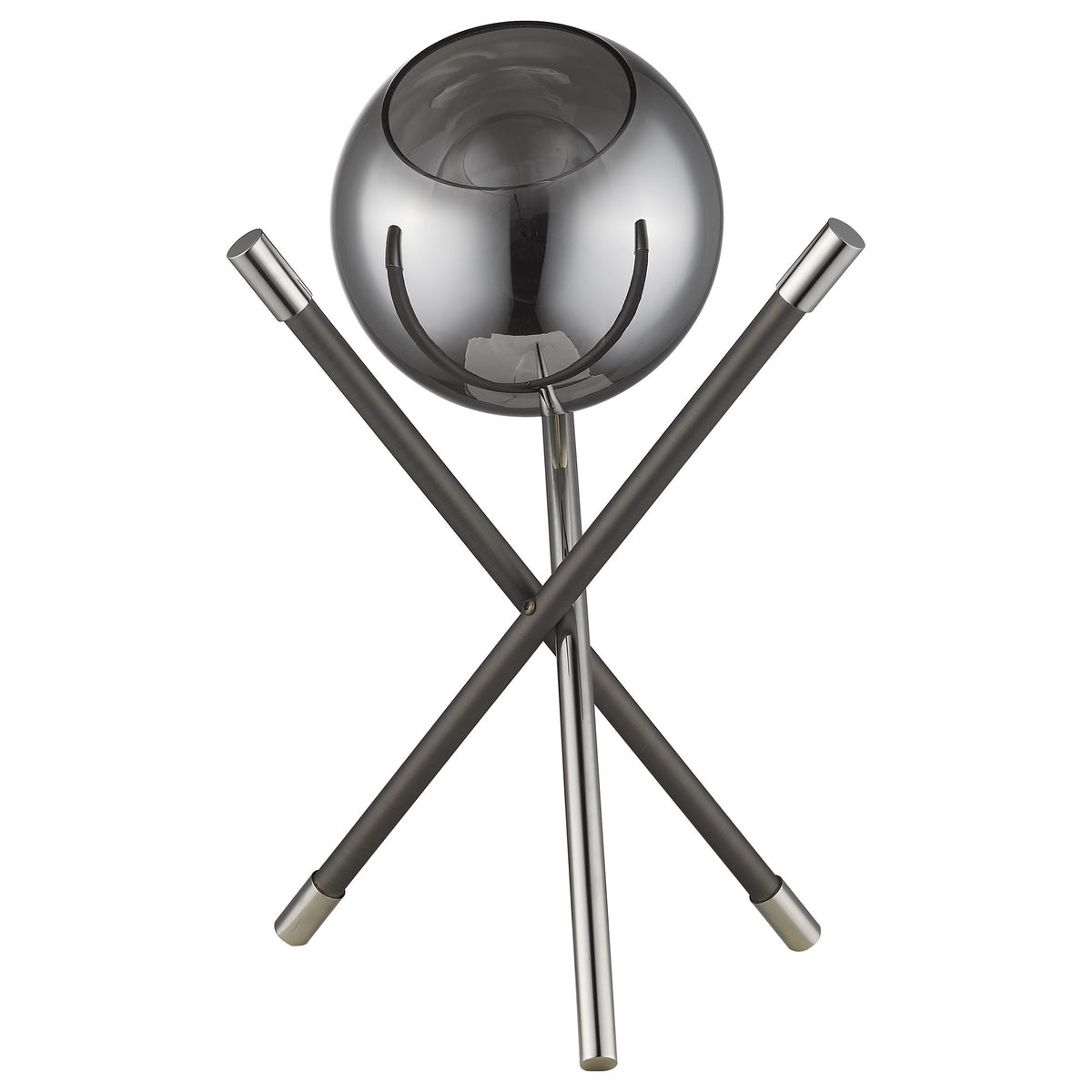 Trend Home 1-Light Polished Nickel Table Lamp By Homeroots - 399146 | Table Lamps | Modishstore
