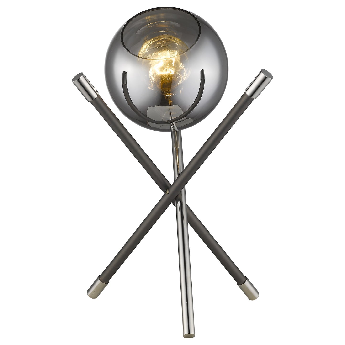 Trend Home 1-Light Polished Nickel Table Lamp By Homeroots - 399146 | Table Lamps | Modishstore - 2