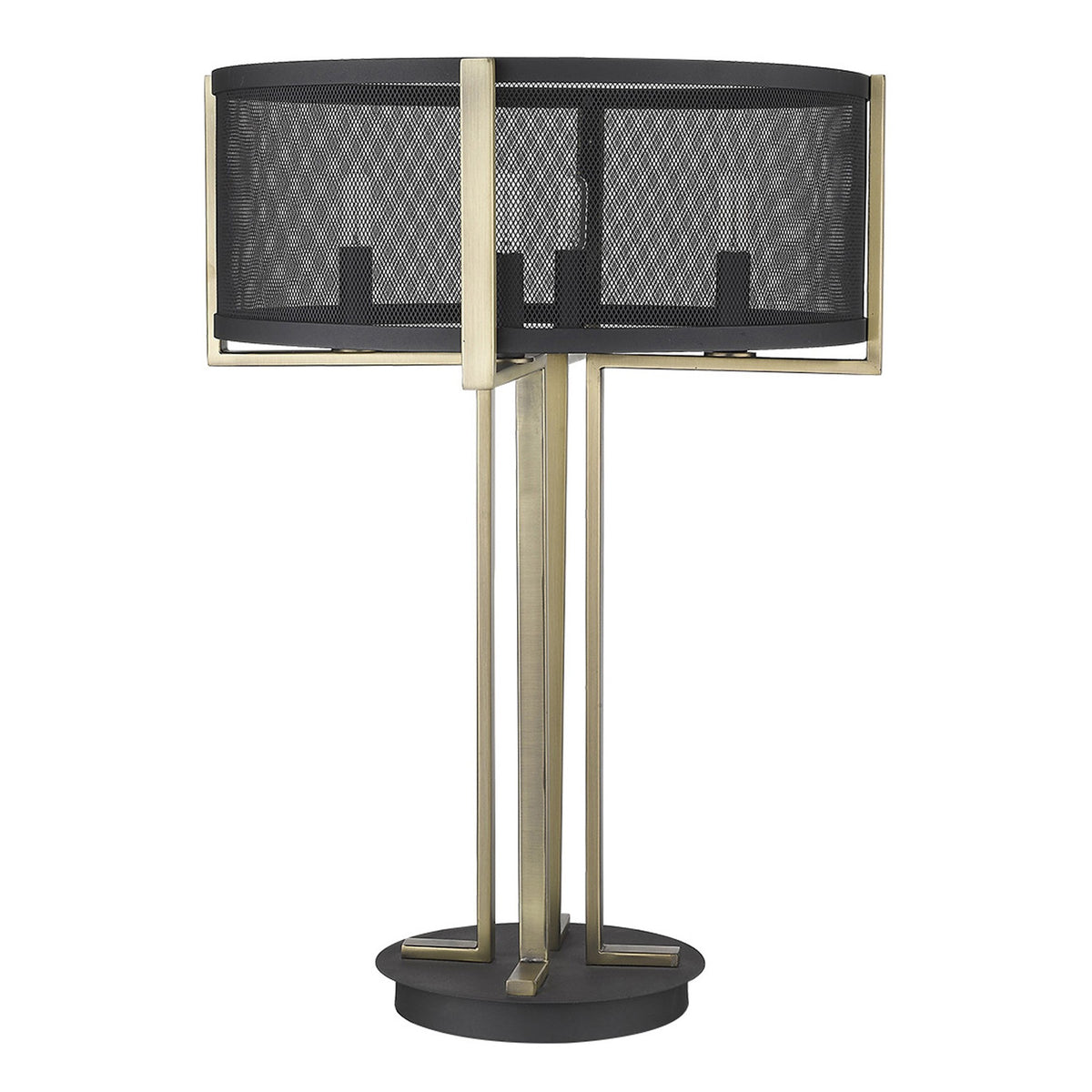 Trend Home 4-Light Matte Black Table Lamp By Homeroots | Table Lamps | Modishstore
