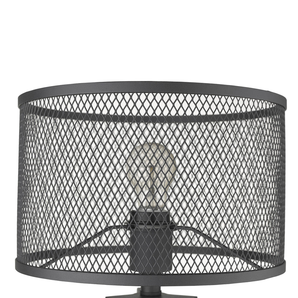 Capprice 1-Light Matte Black Table Lamp By Homeroots | Table Lamps | Modishstore - 4