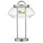 Garner 2-Light Satin Nickel Table Lamp By Homeroots | Table Lamps | Modishstore - 2