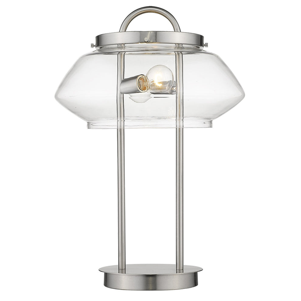 Garner 2-Light Satin Nickel Table Lamp By Homeroots | Table Lamps | Modishstore - 2