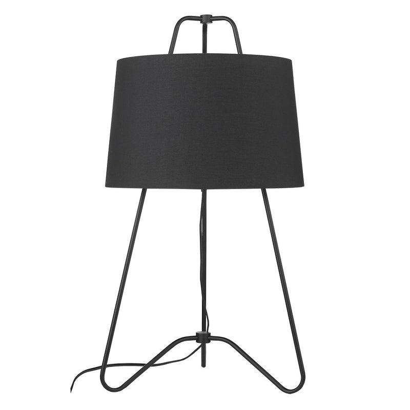Lamia 1-Light Matte Black Table Lamp By Homeroots | Table Lamps | Modishstore