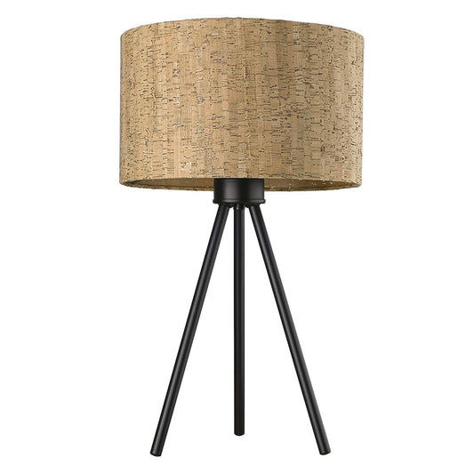 Matte Black and Beige Table Lamp By Homeroots | Table Lamps | Modishstore