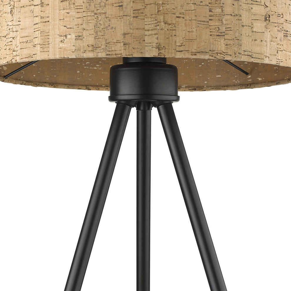 Matte Black and Beige Table Lamp By Homeroots | Table Lamps | Modishstore - 5