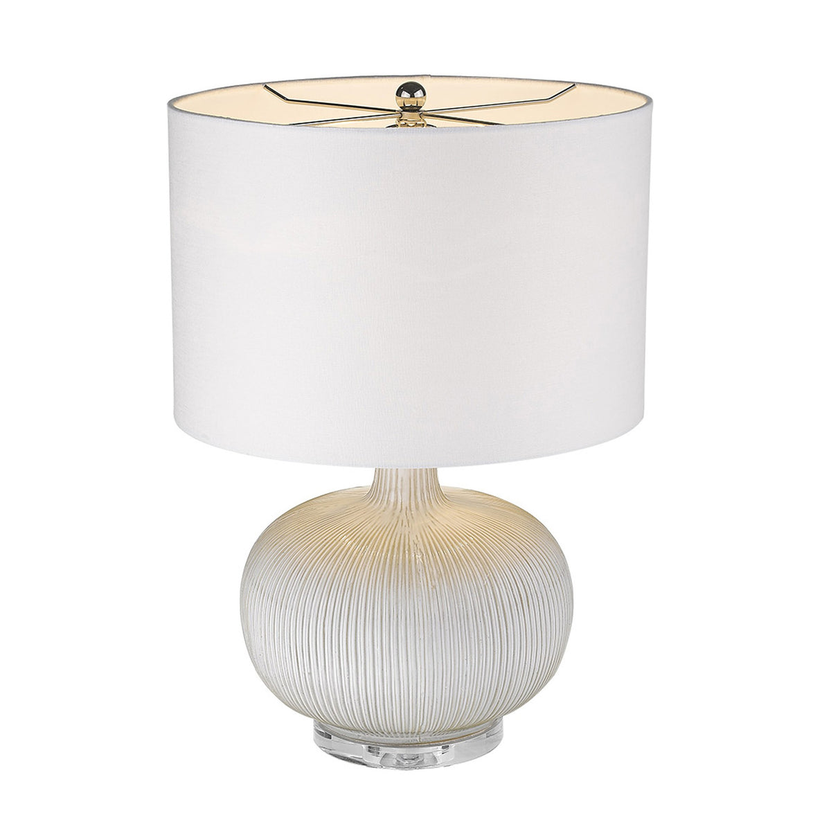 Trend Home 1-Light Polished Nickel Table Lamp By Homeroots - 399160 | Table Lamps | Modishstore