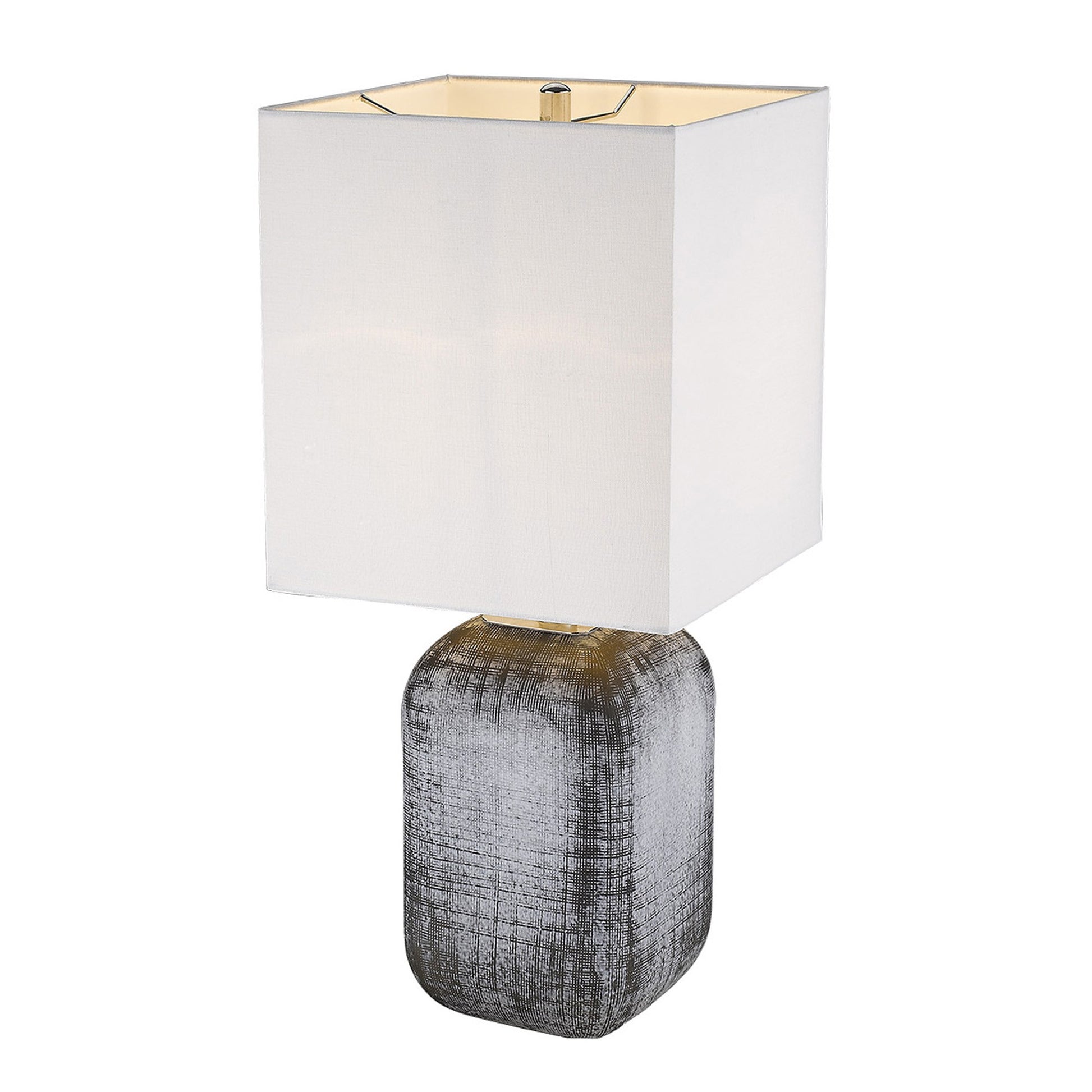 Trend Home 1-Light Polished Nickel Table Lamp By Homeroots - 399162 | Table Lamps | Modishstore