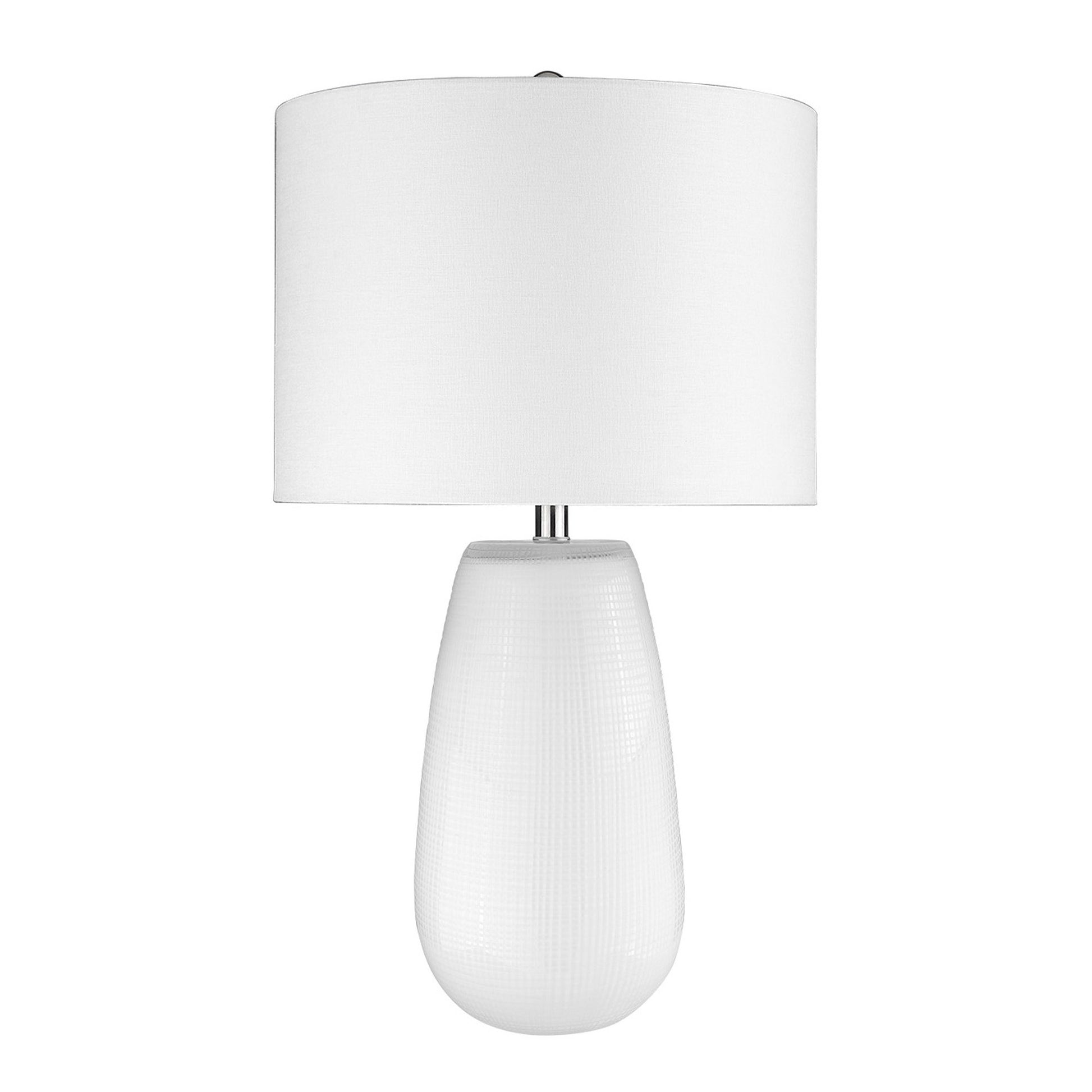 Trend Home 1-Light White Table Lamp By Homeroots - 399163 | Table Lamps | Modishstore