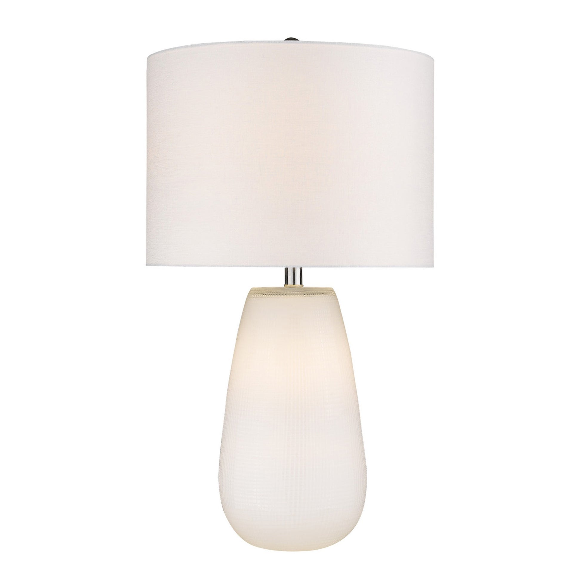 Trend Home 1-Light White Table Lamp By Homeroots - 399163 | Table Lamps | Modishstore - 2