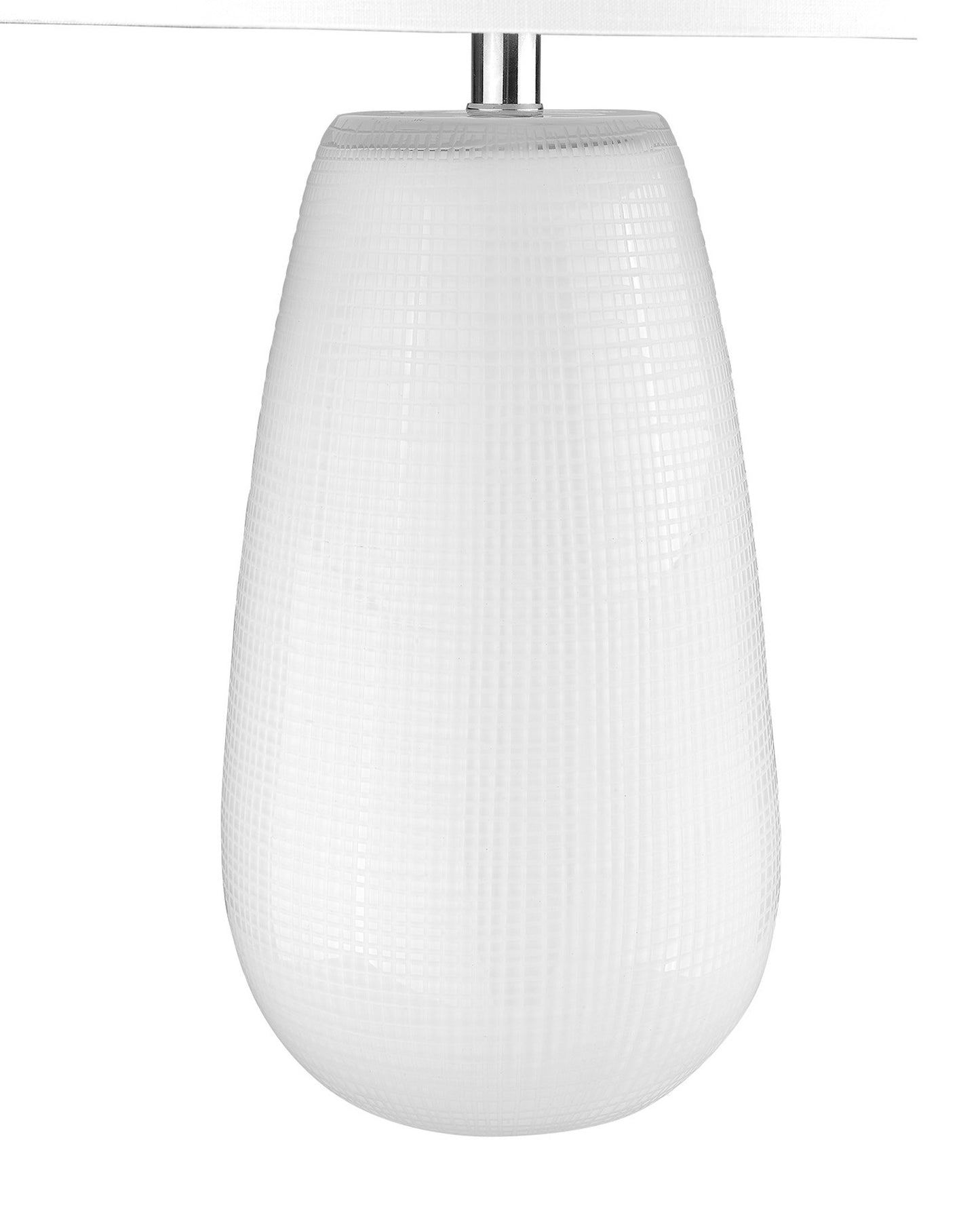 Trend Home 1-Light White Table Lamp By Homeroots - 399163 | Table Lamps | Modishstore - 4