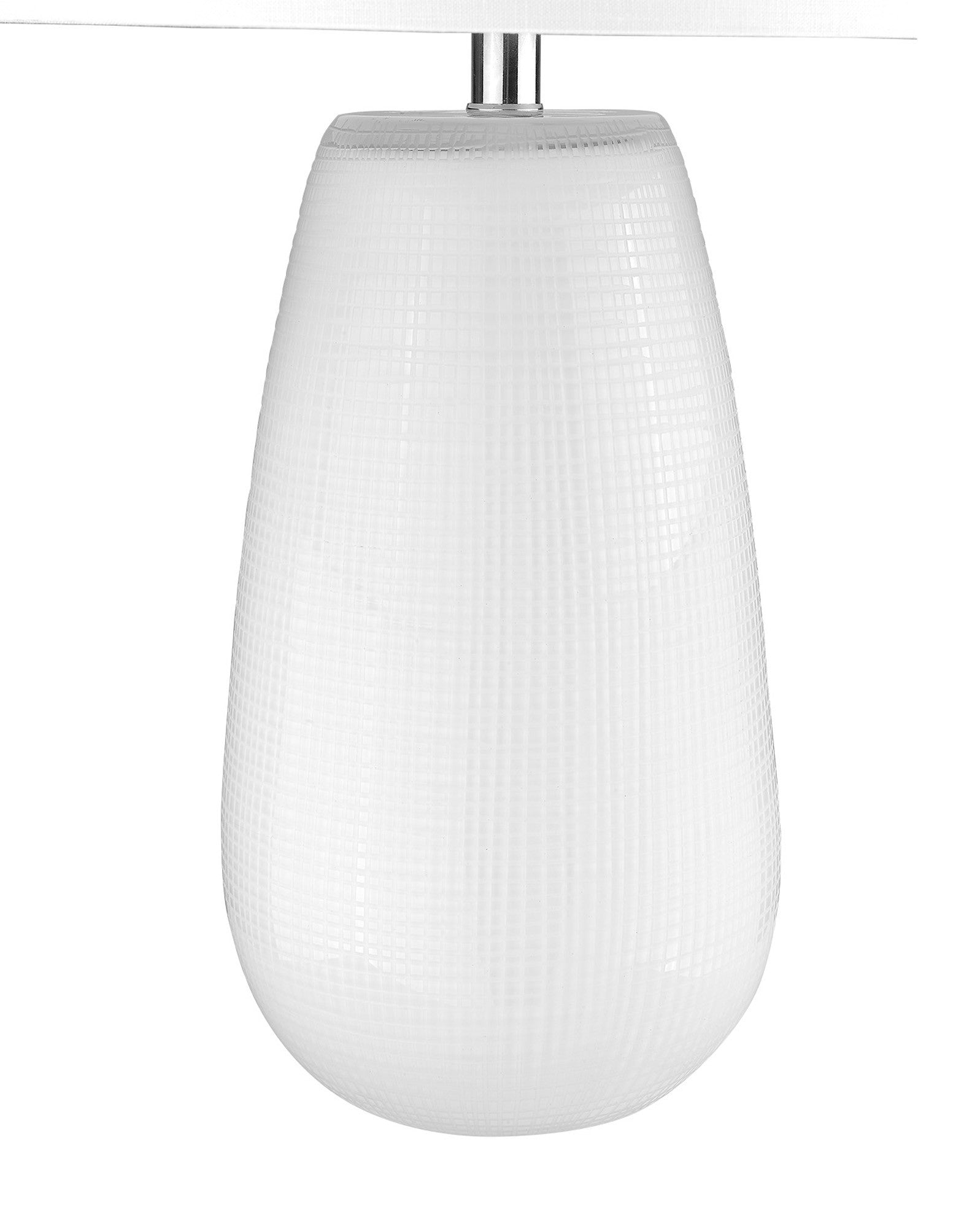 Trend Home 1-Light White Table Lamp By Homeroots - 399163 | Table Lamps | Modishstore - 4