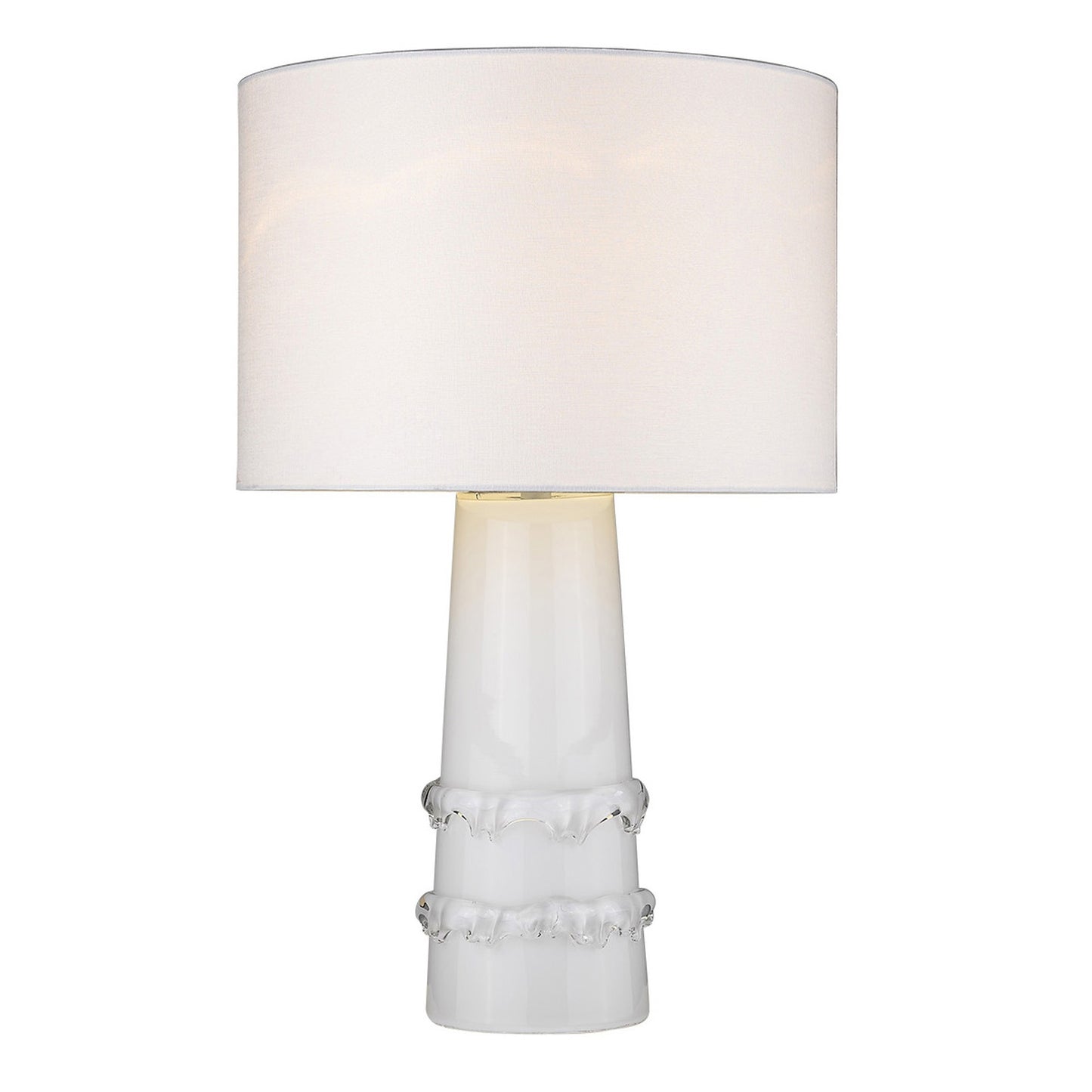 Trend Home 1-Light White Table Lamp By Homeroots - 399174 | Table Lamps | Modishstore - 2