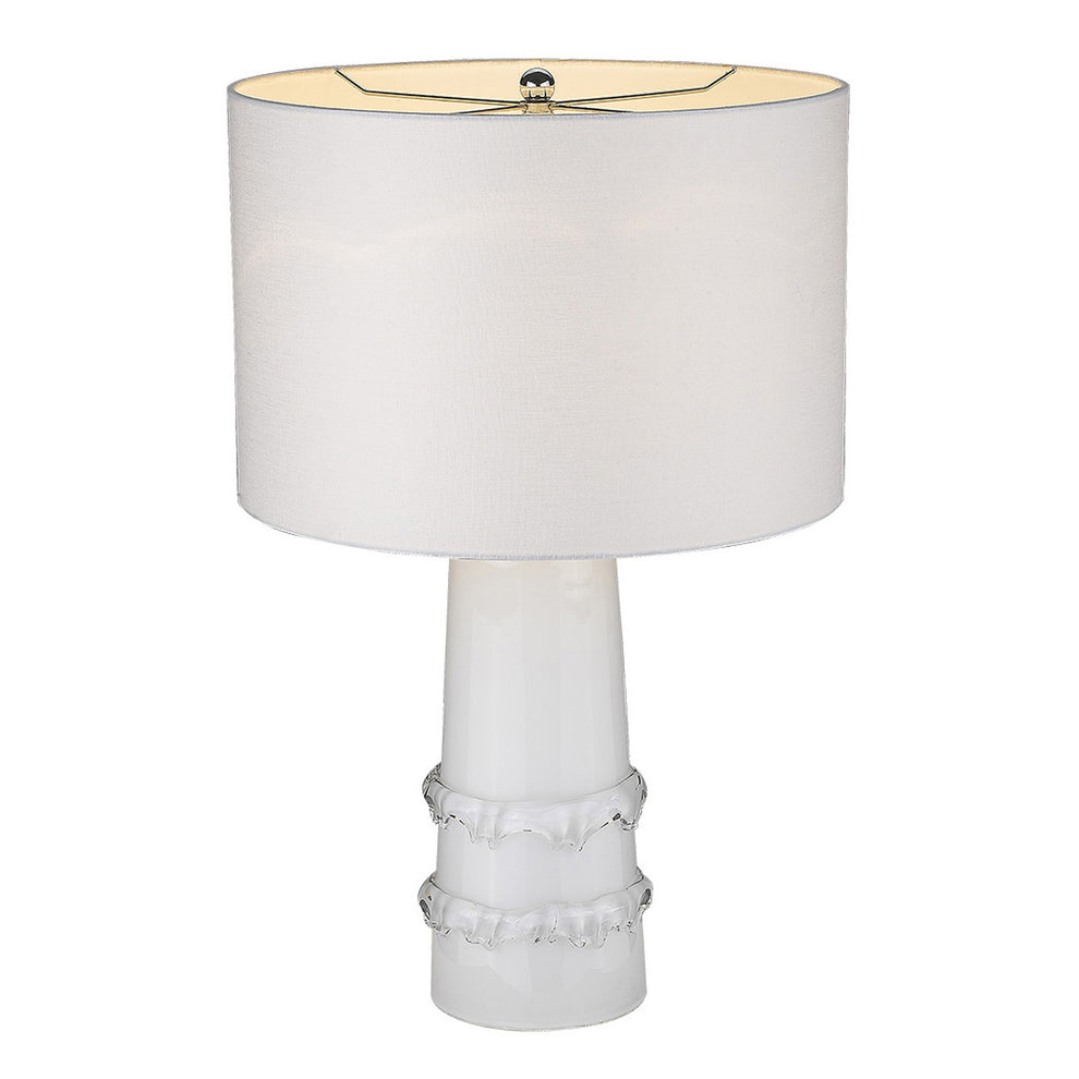 Trend Home 1-Light White Table Lamp By Homeroots - 399174 | Table Lamps | Modishstore - 3
