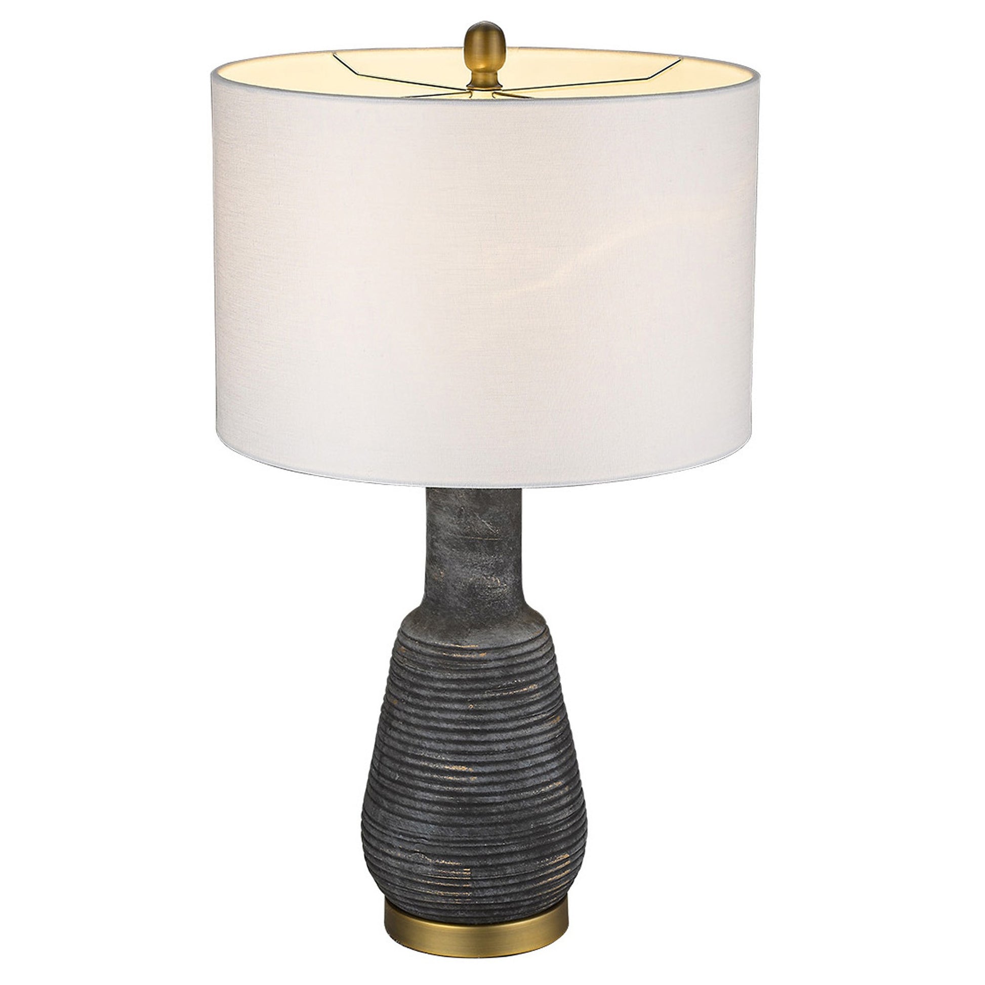 Trend Home 1-Light Brass Table Lamp By Homeroots - 399180 | Table Lamps | Modishstore - 3