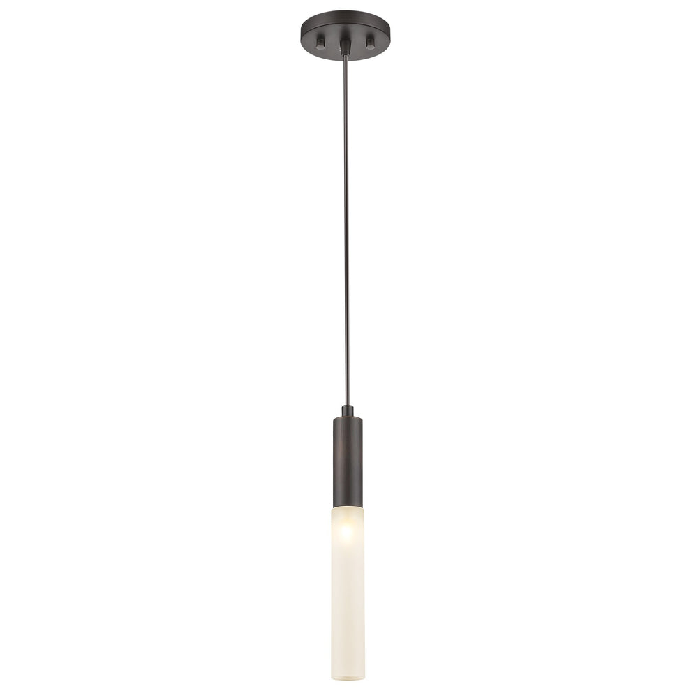 Bronze Pendant Hanging Light with Frosted Glass Shade By Homeroots | Pendant Lamps | Modishstore - 2