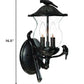 Matte Black Bird Detail Lantern Wall Light By Homeroots | Wall Lamps | Modishstore - 2
