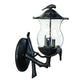 Avian 3-Light Black Coral Wall Light With Seeded Glass By Homeroots