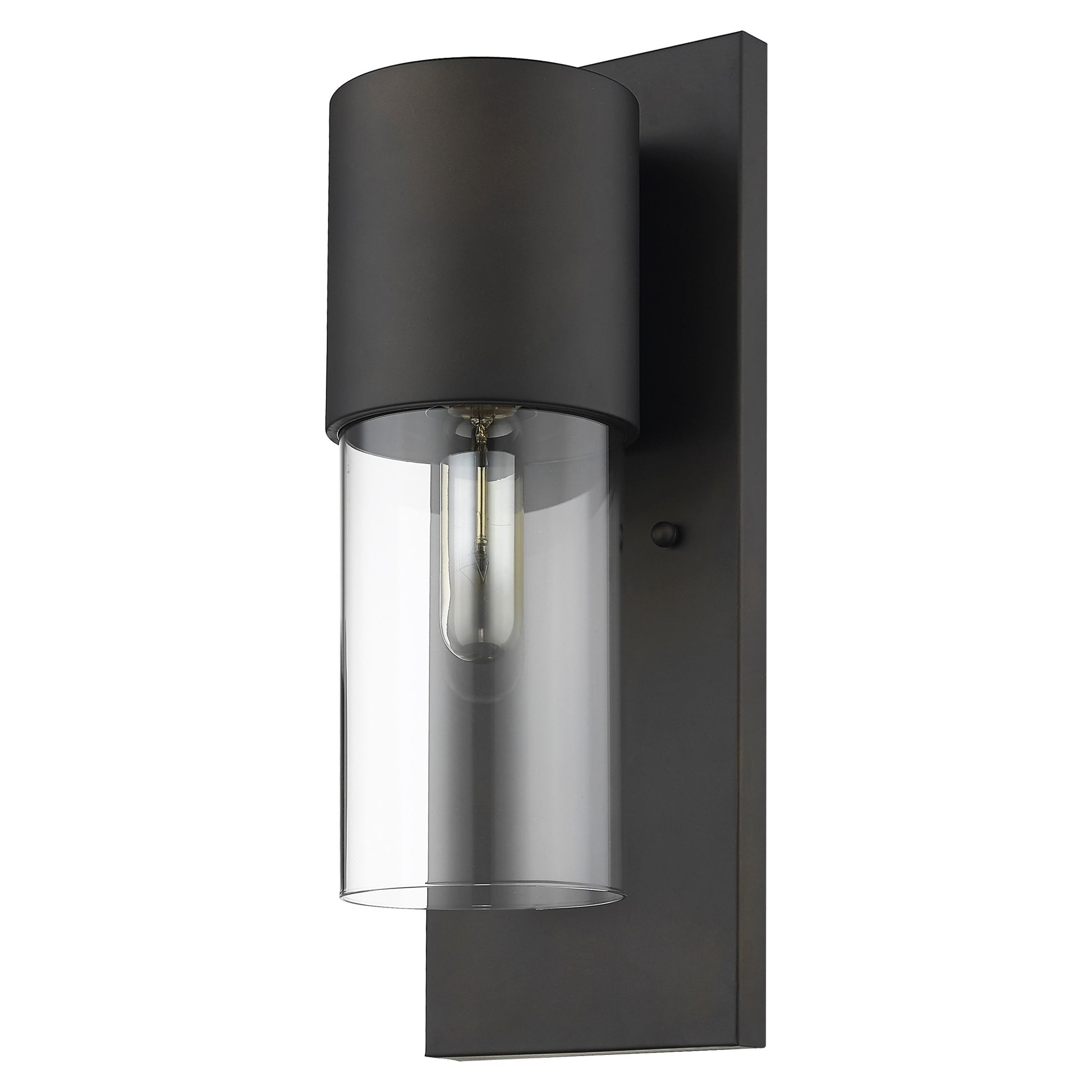 Contemporary Antique Bronze and Glass Wall Light By Homeroots | Wall Lamps | Modishstore