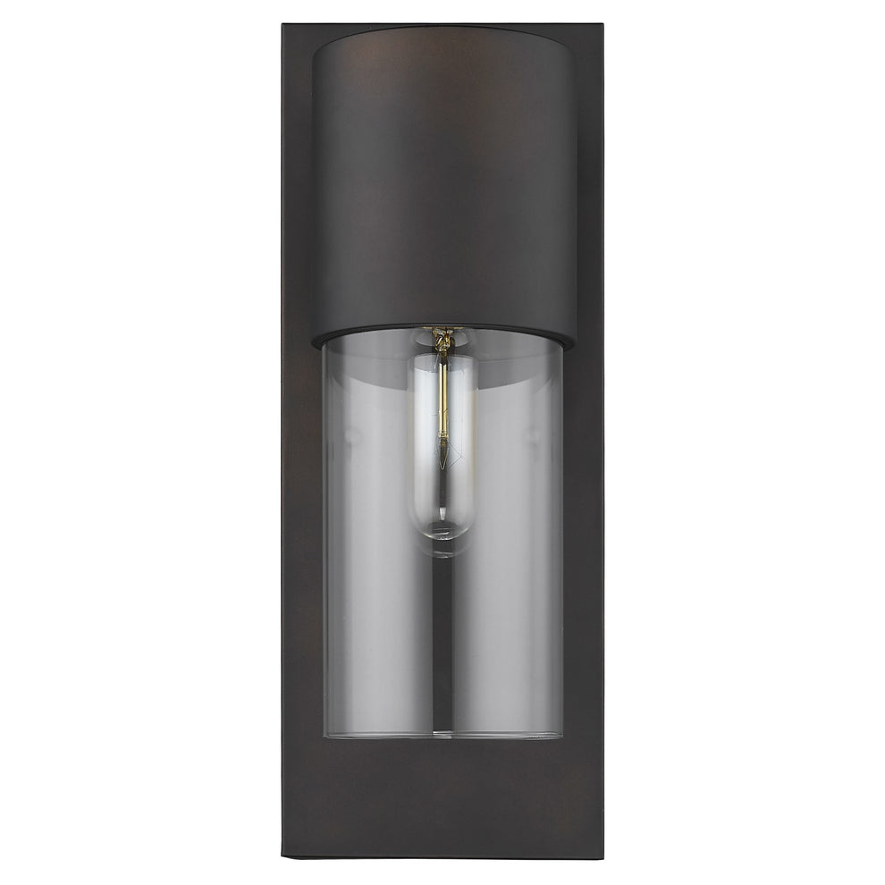 Contemporary Antique Bronze and Glass Wall Light By Homeroots | Wall Lamps | Modishstore - 3