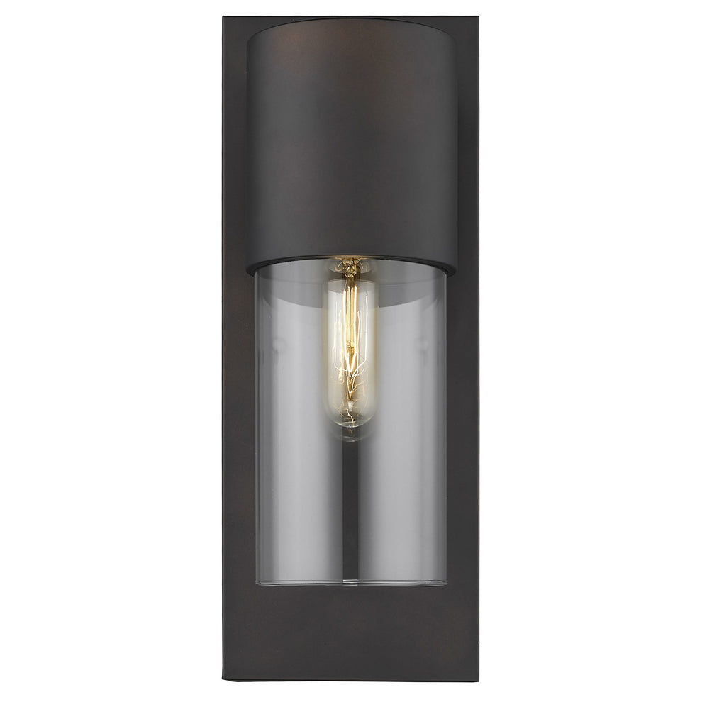 Contemporary Antique Bronze and Glass Wall Light By Homeroots | Wall Lamps | Modishstore - 4