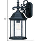 Petite Matte Black Domed Hanging Lantern Wall Light By Homeroots | Wall Lamps | Modishstore - 2