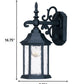 Narrow Matte Black Domed Hanging Lantern Wall Light By Homeroots | Wall Lamps | Modishstore - 2