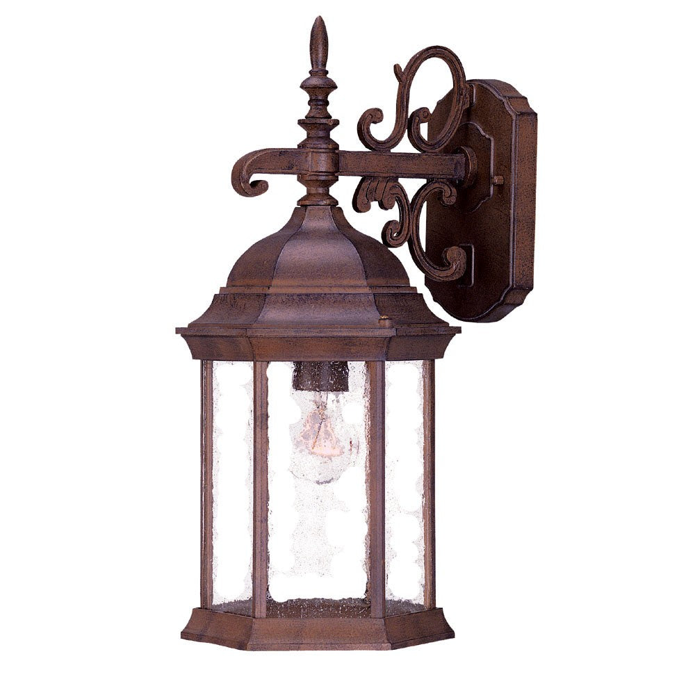 Narrow Brown Domed Hanging Lantern Wall Light By Homeroots | Wall Lamps | Modishstore