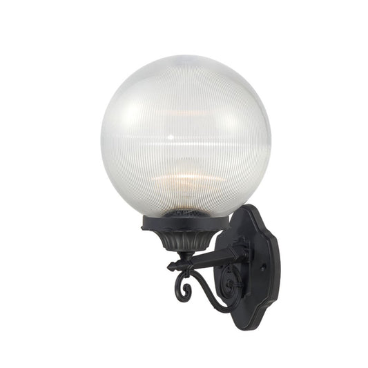 Matte Black Clear Acrylic Globe Wall Sconce By Homeroots | Sconces | Modishstore