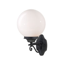 Matte Black Round Acrylic Globe Wall Sconce By Homeroots