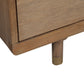 Sandy Brown And Gold 2 Drawer Nightstand By Homeroots | Nightstands | Modishstore - 4