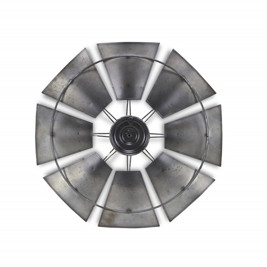 Metal Windmill Shaped Wall Decor By Homeroots | Wall Decor | Modishstore - 5