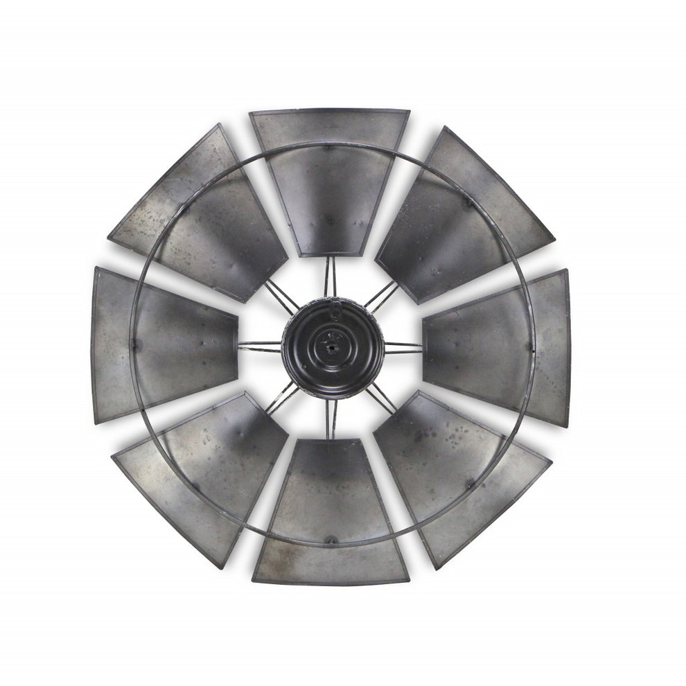 Metal Windmill Shaped Wall Decor By Homeroots | Wall Decor | Modishstore - 5