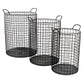 Set of Three Metal Wire Storage Baskets By Homeroots | Bins, Baskets & Buckets | Modishstore - 6
