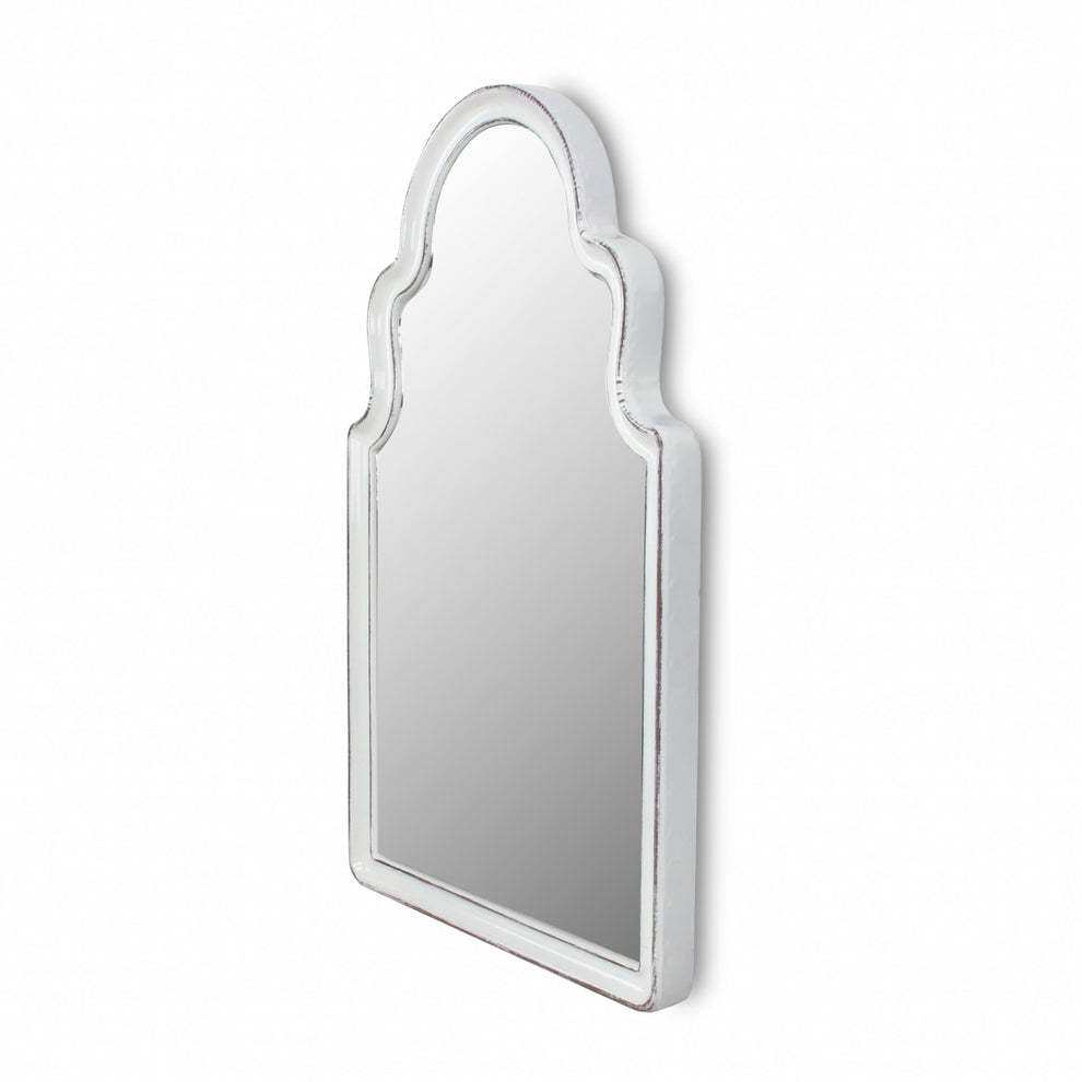Vintage Curved Gray Wall Mirror By Homeroots | Mirrors | Modishstore - 9
