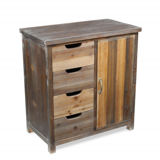 Rustic Natural Accent Storage Cabinet By Homeroots | Cabinets | Modishstore