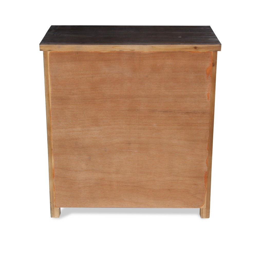 Rustic Natural Accent Storage Cabinet By Homeroots | Cabinets | Modishstore - 4