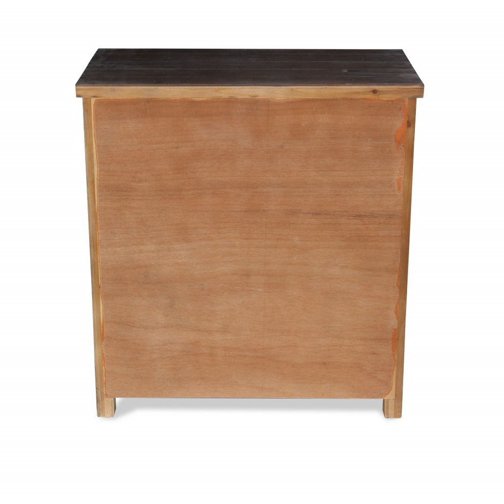 Rustic Natural Accent Storage Cabinet By Homeroots | Cabinets | Modishstore - 4