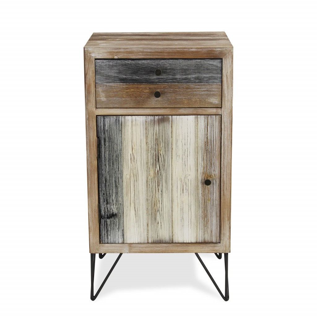 Modern Urban Rustic End Or Side Table By Homeroots | Side Tables | Modishstore - 3