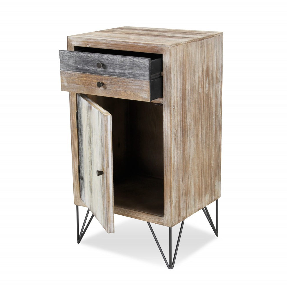 Modern Urban Rustic End Or Side Table By Homeroots | Side Tables | Modishstore - 4