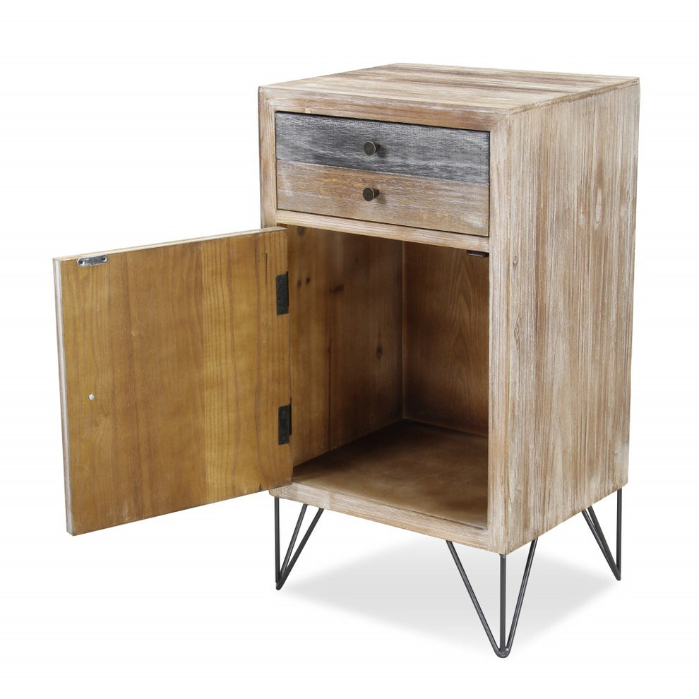 Modern Urban Rustic End Or Side Table By Homeroots | Side Tables | Modishstore - 5