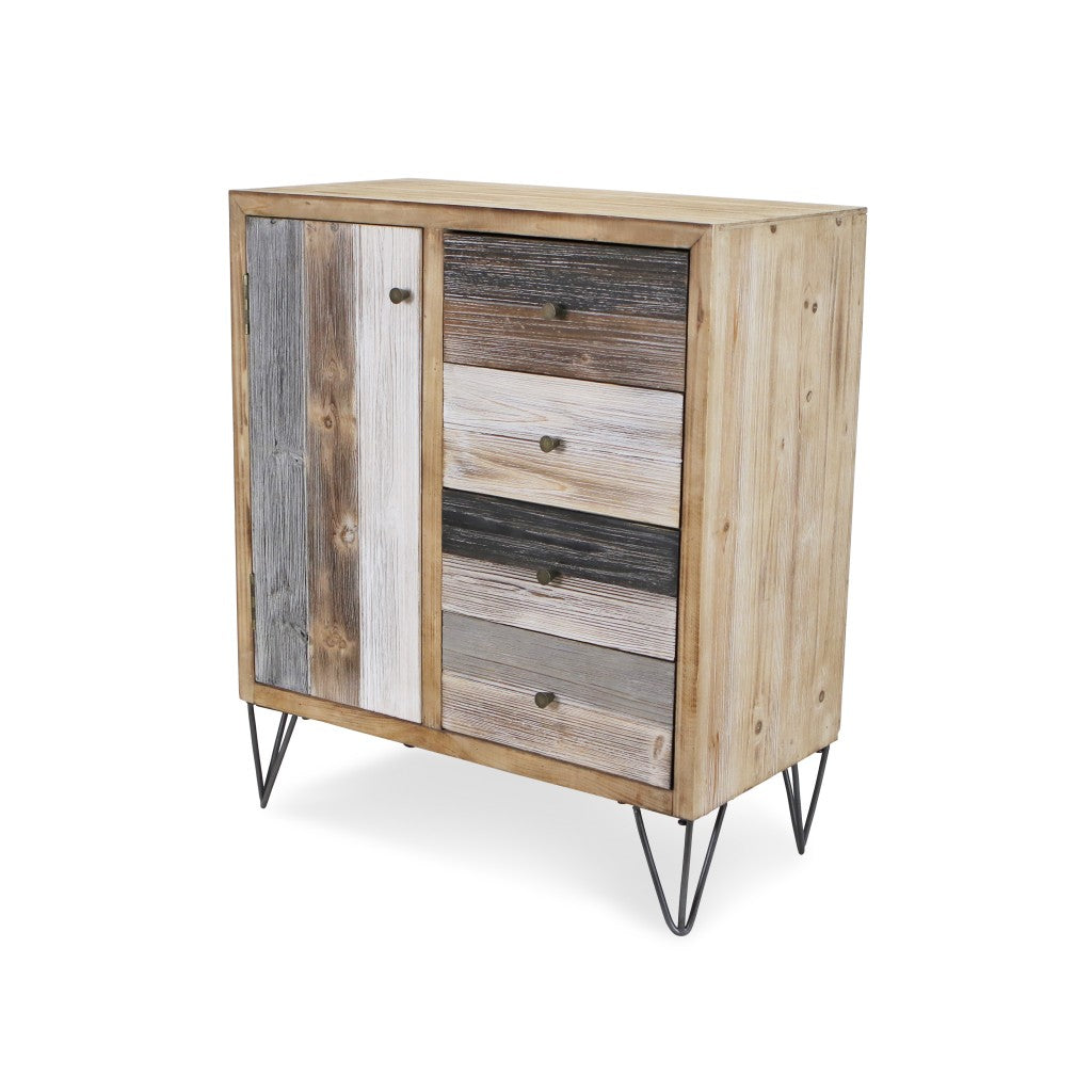 Modern Urban Rustic Accent Storage Cabinet By Homeroots | Cabinets | Modishstore - 2