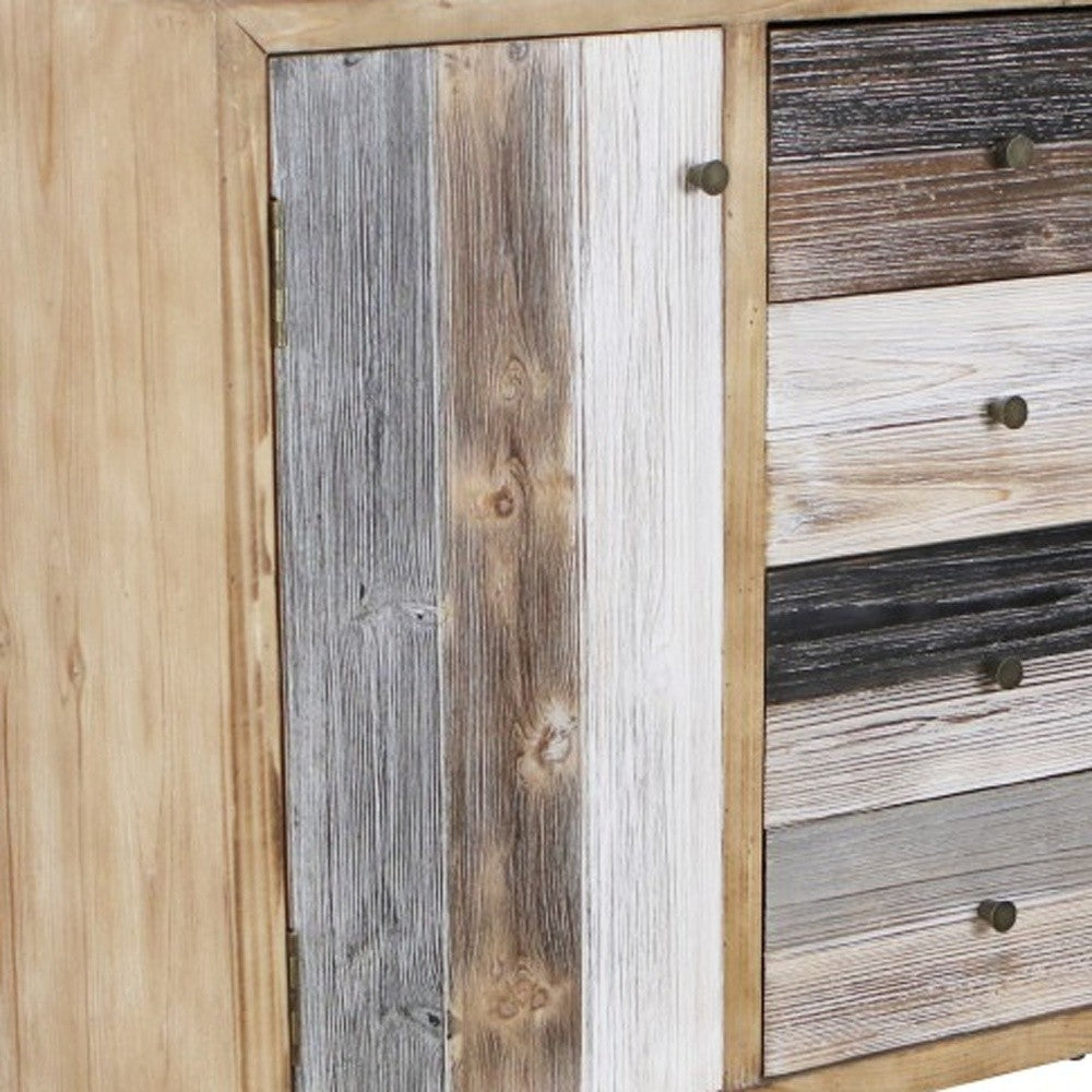 Modern Urban Rustic Accent Storage Cabinet By Homeroots | Cabinets | Modishstore - 6