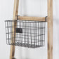Wooden Ladder Storage Piece with 4 Baskets By Homeroots | Room Dividers | Modishstore - 4